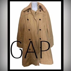 Vintage GAP Tan Pea coat Womens S